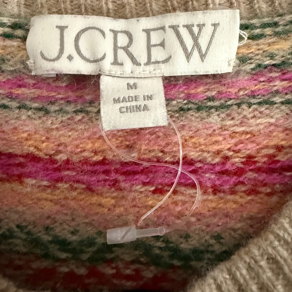 J. Crew Women's Vibrant Patterned Sweater - Picture 2 of 9